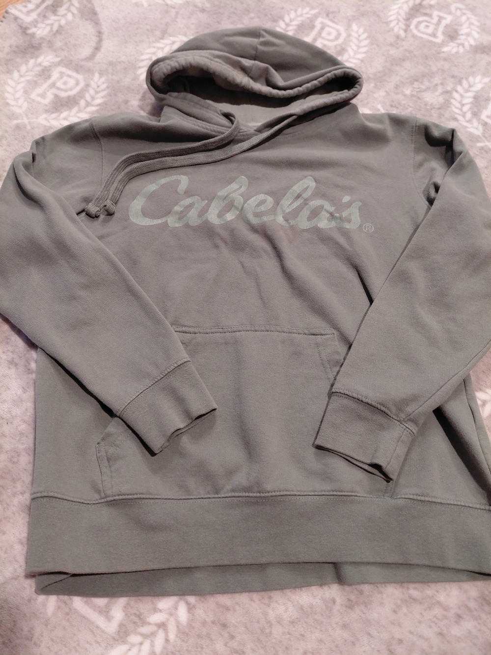 Cabela's Women's Olive Green Logo Hoodie Sweater